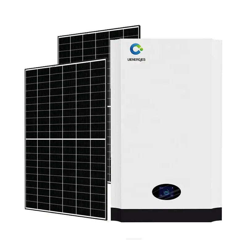 Uienergike penyimpanan energi rumah tangga, baterai penyimpanan daya dinding 51.2v 100ah 200ah 5kWh 10kWh lifepo4 baterai tenaga surya rumah