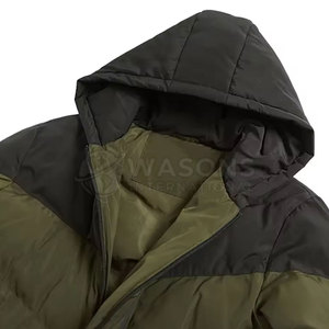 Veste matelassée à capuche avec logo frontal de qualité supérieure, très vendue, chaude et confortable pour l'hiver, pour hommes, en vente en ligne - Product Image 2