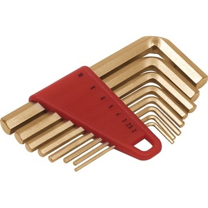 Non-Sparkling Hex <b>Angle</b> <b>Screwdriver</b> Set 8-Piece SW 2-10 mm Aluminum-Multi-Component Bronze by ENDRES TOOLS - Product Image 1