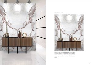 Azulejos de pared de porcelana brillante de primera calidad Tamaño personalizado 1200x3200 1200x2800 800x2400 Formato grande Acabado de alto brillo Calidad de exportación - Product Image 6