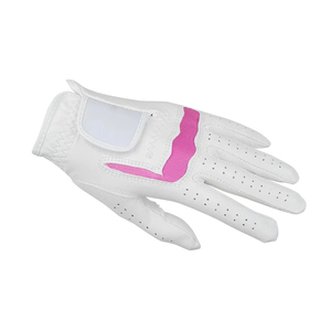 Vente directe d'usine, concevez votre propre logo, gants de golf en cuir souple, respirants, couleur pleine, gants de golf personnalisés - Product Image 2