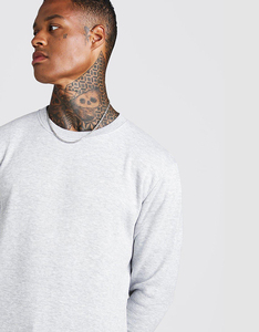 Sweat-shirt à col rond en coton 100% French Terry délavé à l'acide pour hommes, personnalisable avec logo OEM, vente en gros - Product Image 2