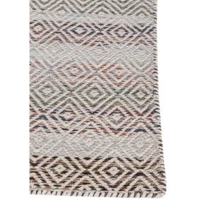 พรมขนสัตว์และใยวิสโคสสีน้ำเงินแบบทอเรียบ ลายเรขาคณิต รุ่น ADWV-13047 สำหรับใช้ในบ้าน - Product Image 4