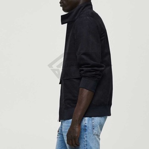 Veste en daim de chèvre de style de luxe High Street pour hommes vente flash de quantité minimale de commande personnalisée veste en cuir de daim de conception appropriée d'usine pour hommes - Product Image 4