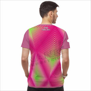 Street Wear Venta caliente Hombres Camisetas Contraste Color Hombres Camisetas Logotipo personalizado Hombres Camisetas - Product Image 4