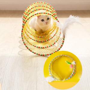 Groothandel Cat Play Interactieve Speelgoed Fun Self-Play Inklapbare Tunnel Gemaakt Van Plastic En Huisdiermateriaal Voor Kattenkatten - Product Image 3