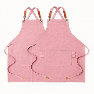 Tablier en toile de coton durable, résistant à l'eau, multi-usages, unisexe, pour salon, cuisine, café, lavage de voitures, jardin, avec sangle réglable - Product Image 3