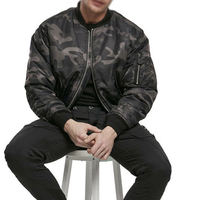Blouson Bomber Homme Hiver Tendance Sportif Confortable Respirant Polyester/Nylon Logo Personnalisé Imperméable Réversible