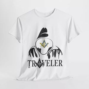 Haute qualité sur mesure hommes à manches courtes franc-maçon t-shirt voyageur maçonnique symbole boussole carré 2B1ask1 Premium T-Shirts - Product Image 5