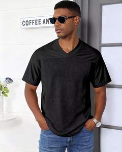 Men's Blank Football Jersey Custom Plain Hip Hop Hipster <b>T</b>-<b>shirts</b> Soccer Sports Active Tee - Product Image 3