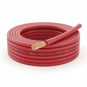 Cable de cobre industrial de un solo núcleo 1100V IS694 HRFR Cable aislado multihilo flexible de PVC - Product Image 1