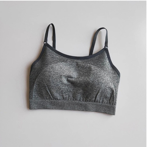 Women's High <b>Support</b> Cross <b>Back</b> Gym Bra Breathable Quick Dry Anti-Bacterial Customized Colors for Running Yoga Wholesale Front - Product Image 3