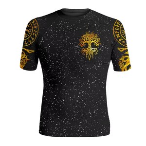 Camiseta de compresión de manga corta de spandex para entrenamiento de MMA y BJJ - Product Image 2