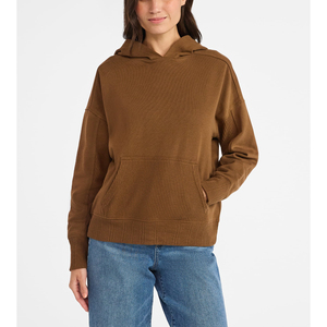 Sweat-shirt à capuche personnalisé avec logo, polaire chaud, style hiver pour femmes, vente directe d'usine - Product Image 2