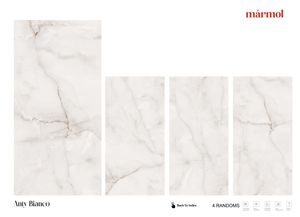 กระเบื้องปูพื้นพอร์ซเลนขัดเงามันวาวขนาด600x1200มม. ทนทานกันลื่นสำหรับภายในห้องน้ำวิลล่าห้องพักสไตล์ยุโรป - Product Image 2