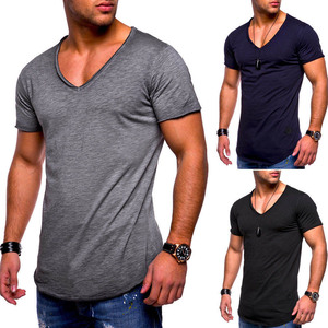 <b>Anvil</b> Men's Slim Fit Mitered V-Neck Collar Tri-blend Cotton/Bamboo Fiber T-Shirt - Product Image 6