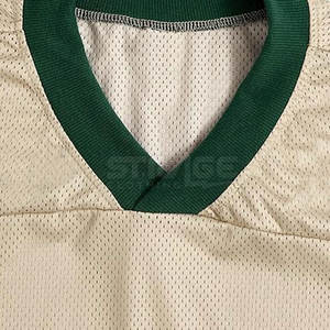 ผู้ผลิตเสื้ออเมริกันฟุตบอลจากปากีสถานสำหรับผู้ใหญ่-แขนสั้น ระบายอากาศได้ดี 100% โพลีเอสเตอร์ ปรับแต่งชื่อทีมได้ - Product Image 4