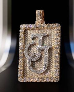 Custom Letters Pendant Iced Diamond VVS D Colour Moissanite Stainless Steel Luxury Quartz Hip Hop Style Designer <b>Watch</b> - Product Image 2