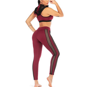 Conjunto de Yoga para Mujer, Ropa Deportiva de Longitud Completa, Color Sólido, Última Tendencia, Ligero, de Secado Rápido, Elástico en Cuatro Direcciones, OEM - Product Image 3