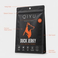 Sacs d'emballage personnalisés pour aliments pour animaux de compagnie, pochettes à fond plat pour nourriture pour chiens, nourriture pour chats, friandises pour animaux, emballage pour collations