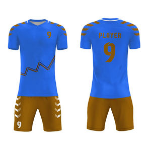 Ropa de fútbol de alta calidad 2025, venta al por mayor, logotipo personalizado, conjunto de uniforme de Jersey de secado rápido, ropa deportiva de fútbol - Product Image 5