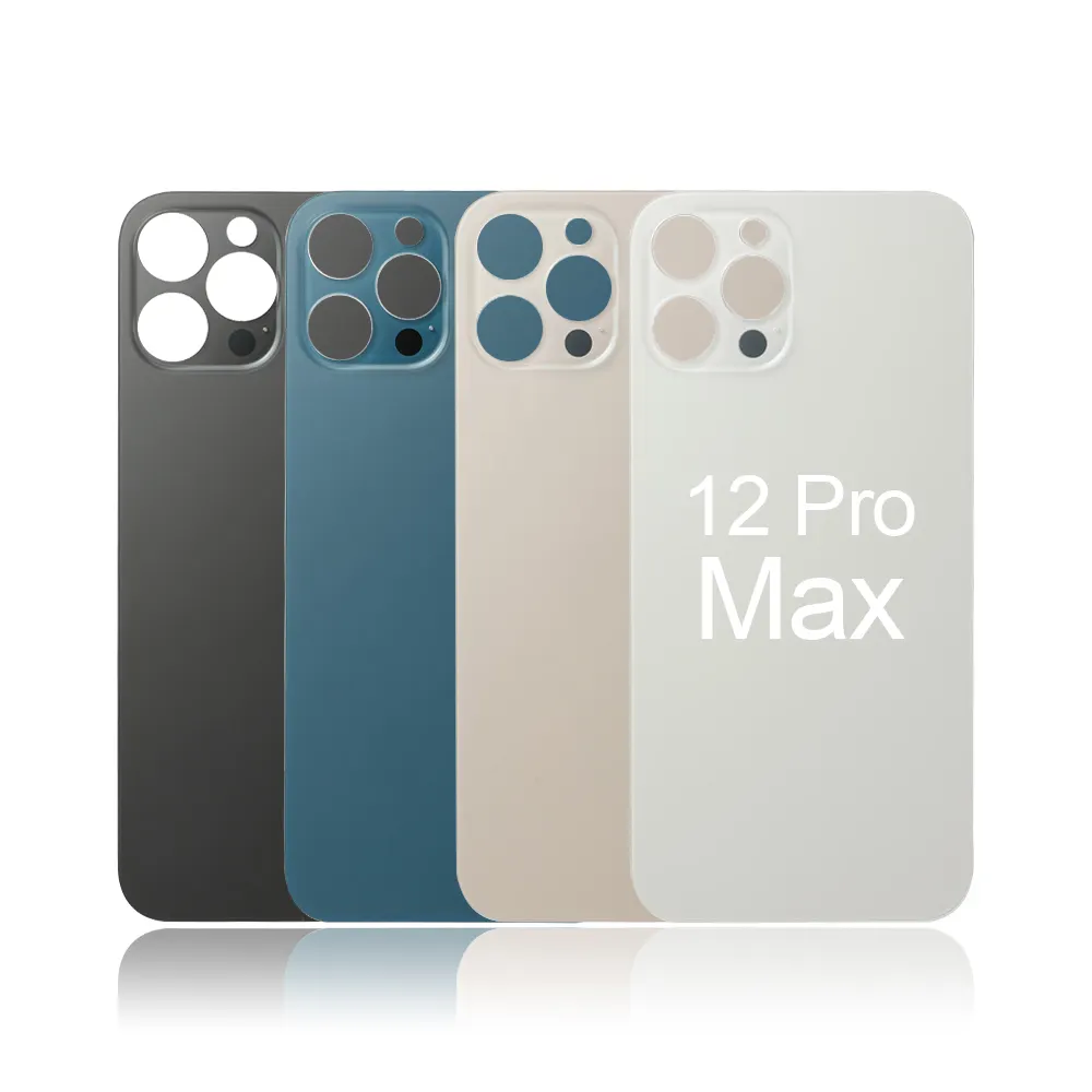 Iphone X Xr Xs Max 11 12 13 14 ProMaxリアガラス用の高品質ビッグホールバックガラス交換カバー