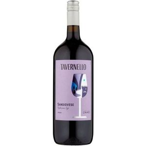 Tavernello Sangiovese IGT Smooth Italian Red <b>Wine</b> Magnum 1500ml 6 Bottles Per Box - Product Image 1
