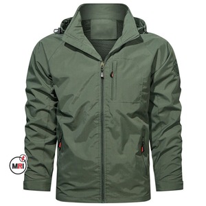 Venta al por mayor OEM logotipo personalizado chaquetas rompevientos hombres deportes al aire libre chaquetas de talla grande chaqueta cortavientos para hombres - Product Image 1