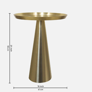 Muebles modernos personalizados mesa auxiliar de metal con tapa de bandeja pulida brillante para uso doméstico por exportadores indios - Product Image 3