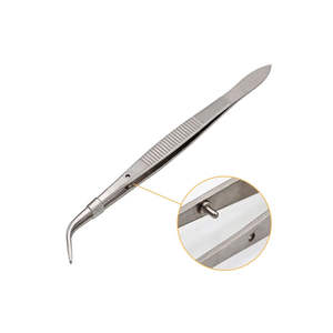 Pince à tissu brun Adson/pince à dents fines/pince à saisir pointes droites pince à aiguille pour instruments chirurgicaux - Product Image 2