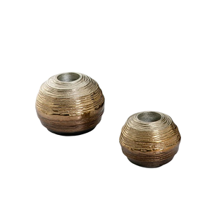 Metal Base Luxurious Design Affordable Price Shiny Silver Color <b>Candle</b> Holder Christmas Decor <b>Large</b> Size 6 Glass Votive Holder - Product Image 2