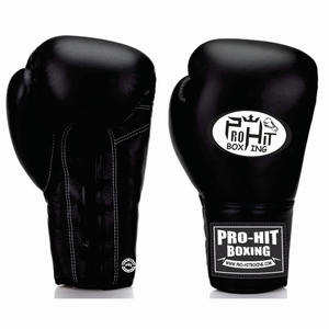 Guantes de boxeo y MMA de cuero PU con logotipo personalizado profesional Unisex, ropa de entrenamiento con empuñaduras de mano, Sparring apto para artes marciales - Product Image 5