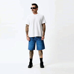 Pantalones Cortos de Polo de Cuero Estampados Deportivos Casuales de Verano para Hombre, Talla Grande, Personalizados, de Algodón 100% Pesado, Estilo Urbano - Product Image 1