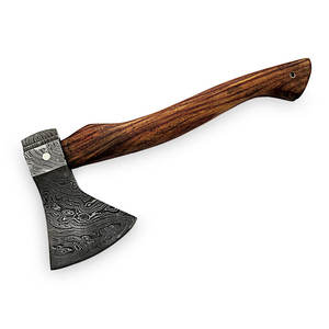 Venta al por mayor personalizada de alta calidad OEM ODM servicio diseño tradicional hacha de acero de Damasco hacha de mango pesado para la pantalla y al aire libre - Product Image 1