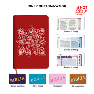 Muestra Gratuita OEM/ODM Biblia KJV Nueva con Tapa Dura Roja, Tamaño Regalo, Biblia de Estudio en <span class=keywords><strong>Inglés</strong></span> KJV Hecha a Mano - Product Image 5