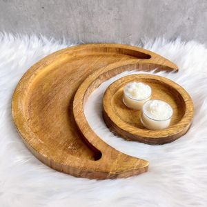 Boho Wooden Moon Tray | High Quality Handmade Craft | Wholesale Bulk Best Price Rate - Product Image 1