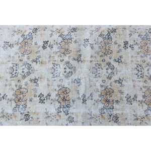 3.2x6.2 ft Accent Vintage Rug, Turkish Rug, <b>Brown</b> White Moroccan <b>Wool</b> Rug - Product Image 5