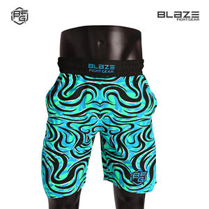 กางเกงมวย MMA ของผู้ชายเอวสูงผ้ายืดสี่ด้านน้ำหนักเบาสวมใส่สบายป้องกันการยับ - Product Image 2