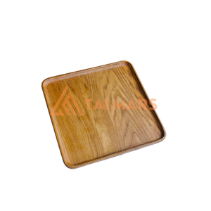 Custom Portable Multifunctional Bamboo Storage <b>Trays</b> Rectangular and Square for <b>Kitchen</b> Use for Food - Product Image 3