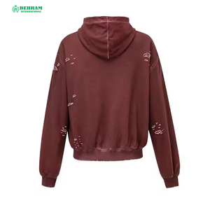 High Quality Custom 100% Cotton Fleece Hoodie Manufacturers Heavyweight Regular Fit Breathable Quick Dry Unisex Winter Hoodies - Product Image 6