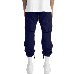 <b>Men's</b> Multi-Pocket Breathable Cargo Pants <b>Overalls</b> Drawstring Closure High Street Style Spring Autumn 100% Cotton Low Price - Product Image 4