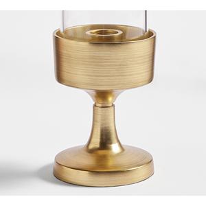 Style créatif grand métal/verre ouragans conique bougeoir or fini pour salon décor d'éclairage de table - Product Image 6