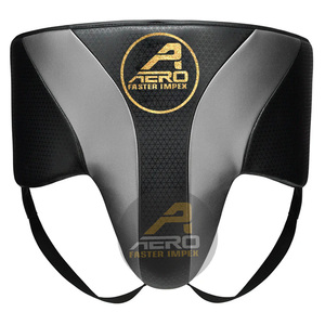 Equipo de entrenamiento de cuero Premium Copa Ajuste seguro Protector de ingle para Artes Marciales MMA Kickboxing Boxeo Protección DE SEGURIDAD Ajuste seguro - Product Image 1