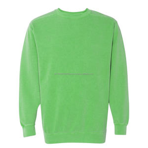 Sweat-shirt à col ras du cou à manches longues unisexe pour hommes avec logo brodé personnalisé imprimé de couleur unie pour la saison d'automne - Product Image 6