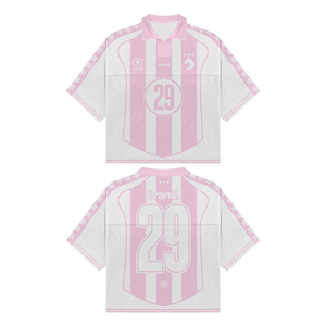 Polo rétro de style football pour homme Tontons Logo personnalisé Respirant Grande taille Haut d'été - Product Image 3