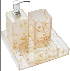 Juego de baño Diseñadores Accesorios de baño Resina de lujo Artículo de artesanía Resina de alta calidad - Product Image 6