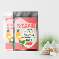 Thé aux feuilles de framboisier rouge personnalisé, marque privée, thé aux herbes, thé pour l'équilibre hormonal des femmes