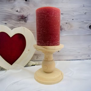 Traditional Artisan Wooden Candlestick Holder High-quality Embossing Printing Decorative <b>Candle</b> <b>Stand</b> for Puja Home Decor - Product Image 6