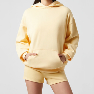 Sudadera con capucha de invierno de lana de algodón 100% de corte regular informal para hombre, ropa de calle de talla grande, uso diario, fabricante OEM ODM - Product Image 1