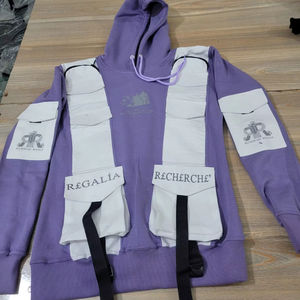 Sudadera con capucha personalizada de alta calidad 100% algodón logotipo bordado Diseño forrado anticontracción para invierno - Product Image 1